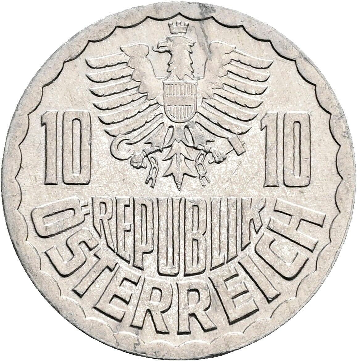 10 Groschen 1984 – Rückseite