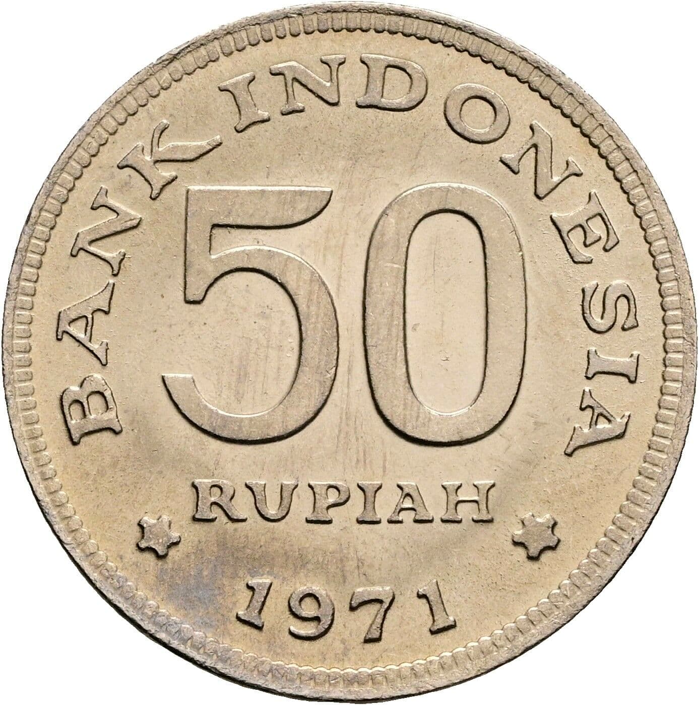 50 Rupiah 1971 – Rückseite