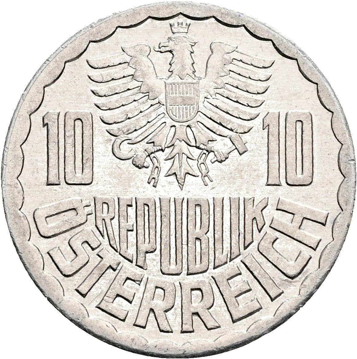 10 Groschen 1983 – Rückseite