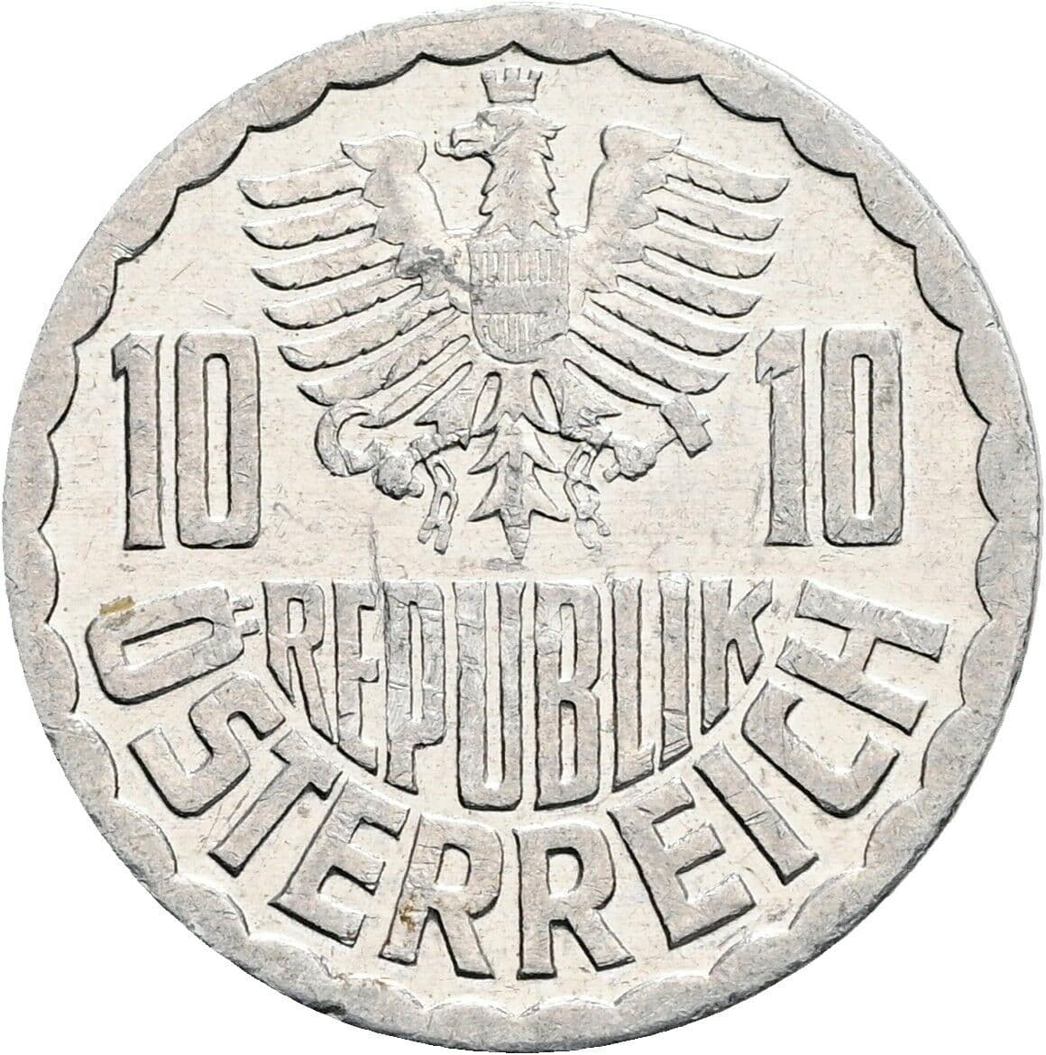 10 Groschen 1982 – Rückseite