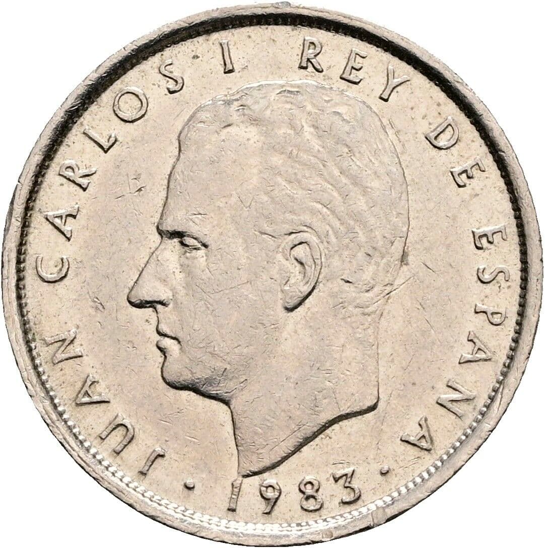10 Pesetas Juan Carlos I. 1983 – Vorderseite