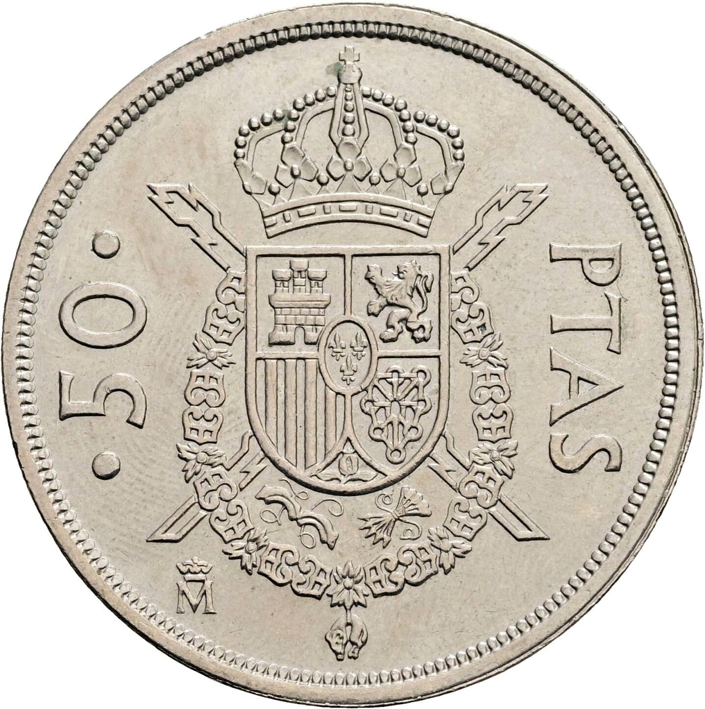 50 Pesetas Juan Carlos (1975-2014) 1982 – Rückseite