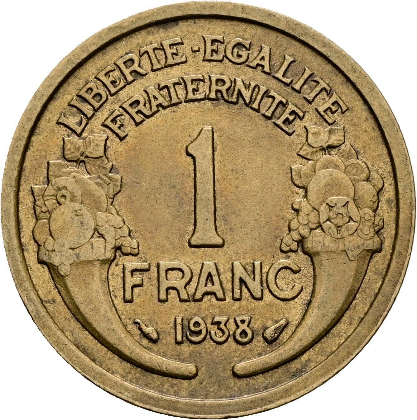 1 Franc 1938 – Vorderseite