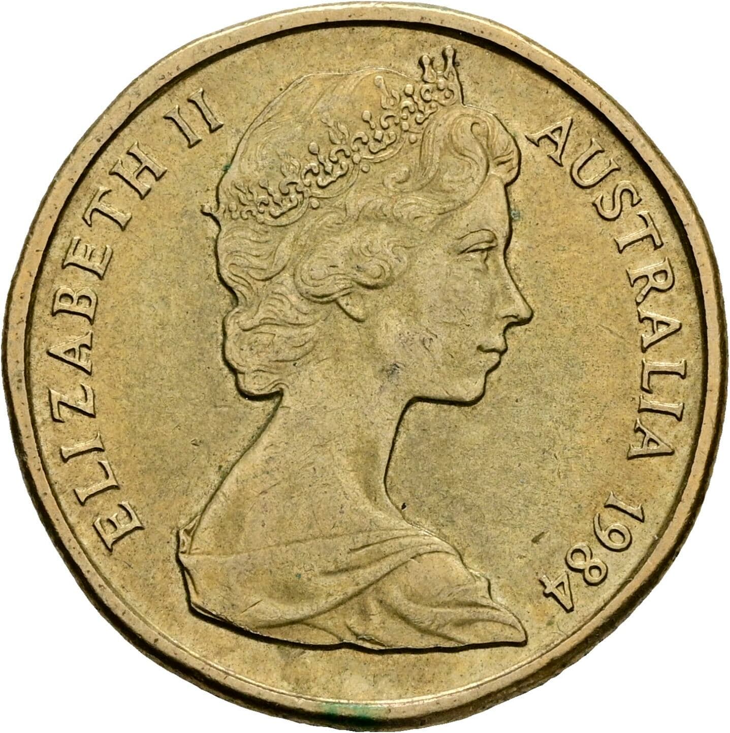 1 Dollar Elisabeth II. 1952-2022 1984 – Vorderseite