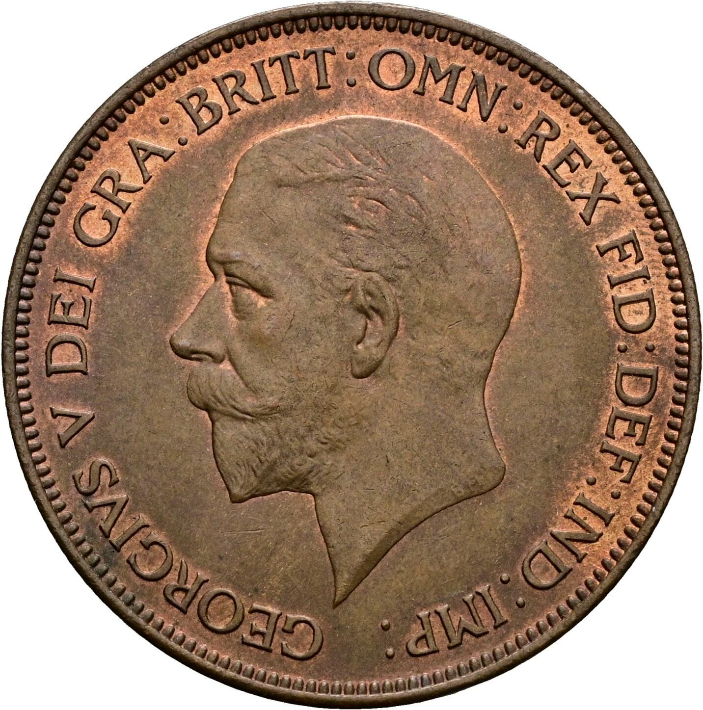 1 Penny George V. 1936 – Vorderseite