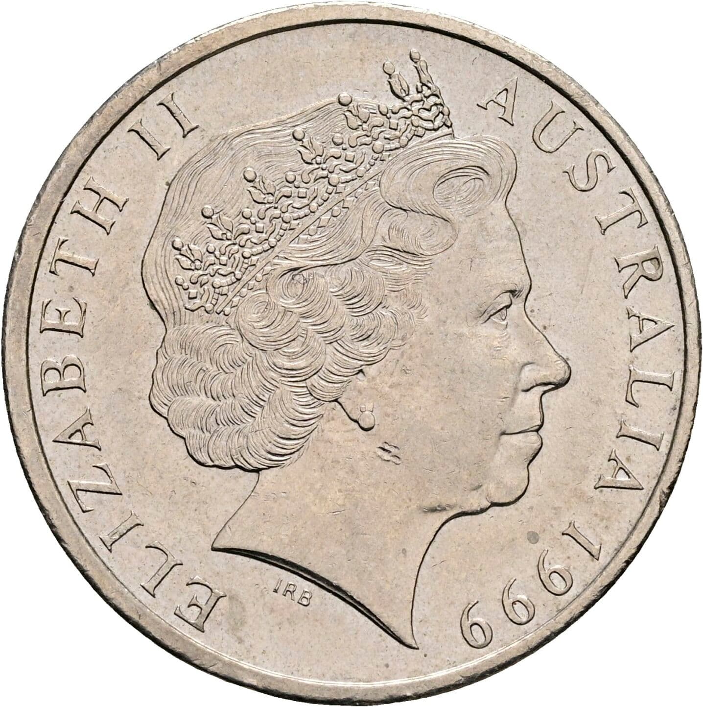 20 Cents Elisabeth II. 1952-2022 1999 – Vorderseite