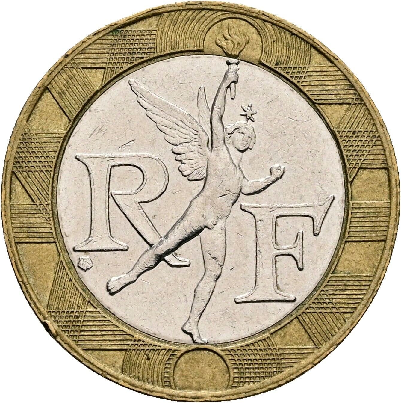 10 Francs KM# 964 1990 – Rückseite