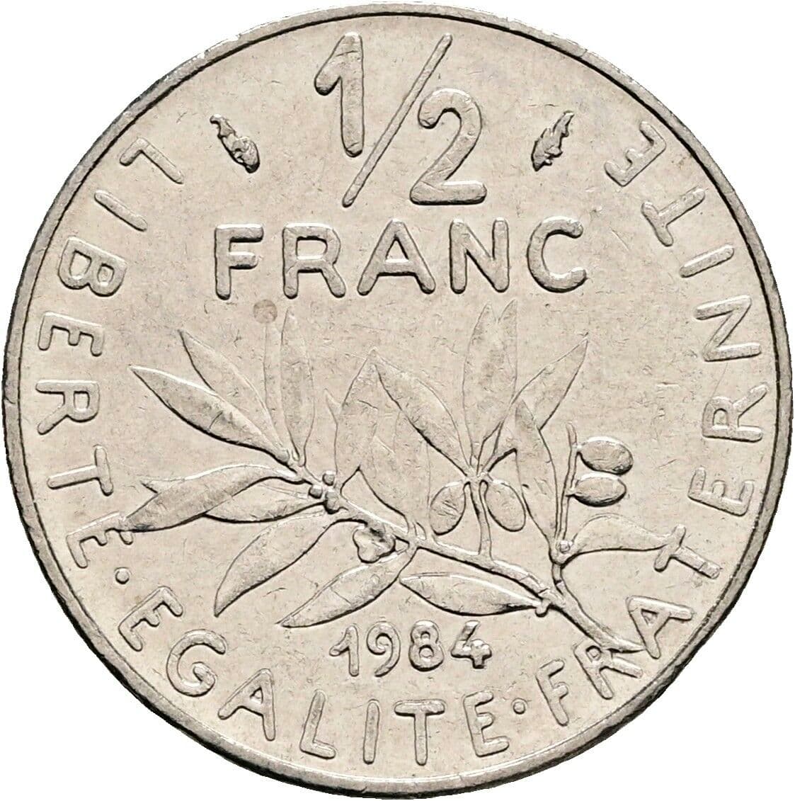 1/2 Franc 1984 – Rückseite