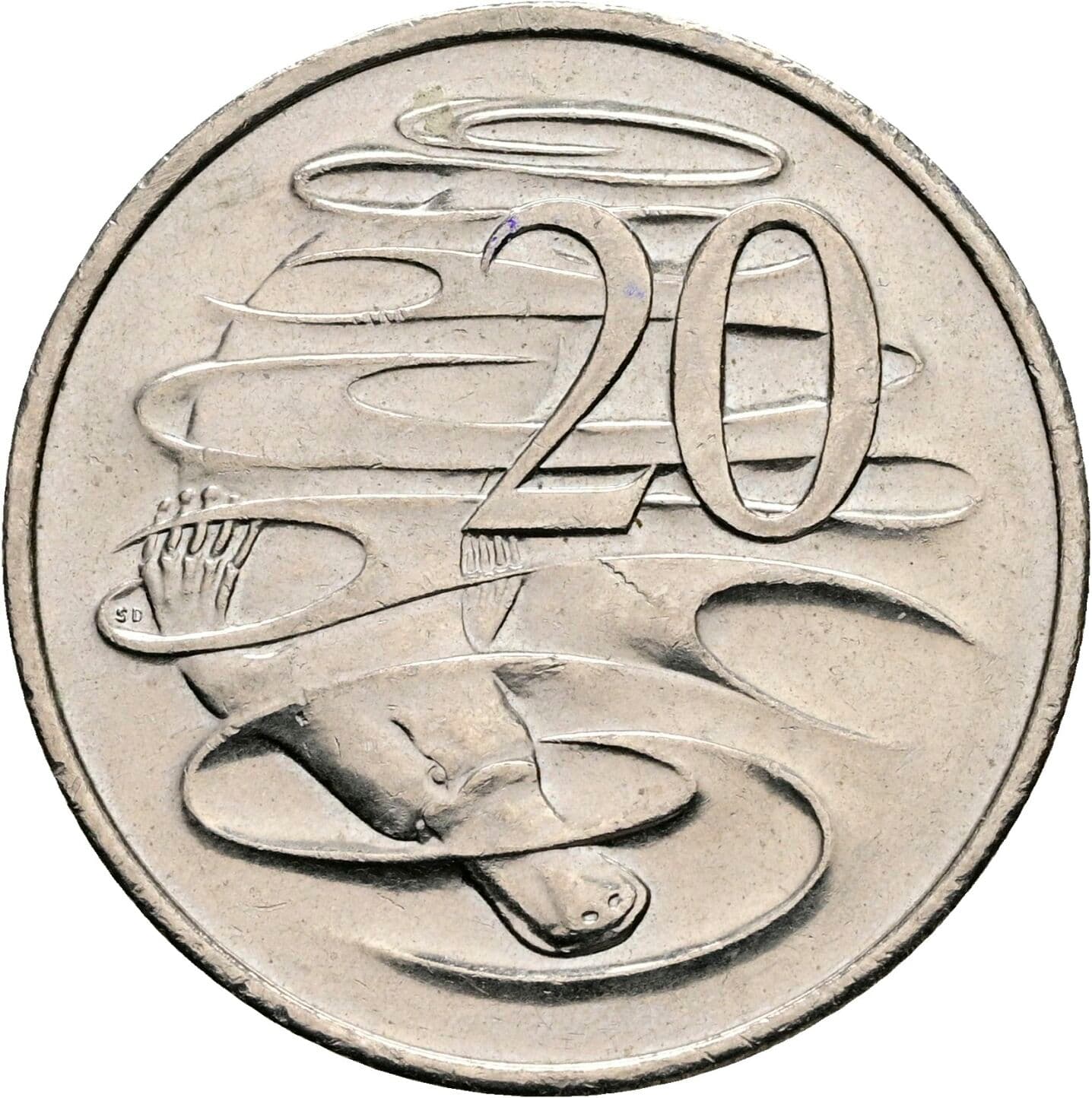 20 Cents Elisabeth II. 1952-2022 1999 – Rückseite