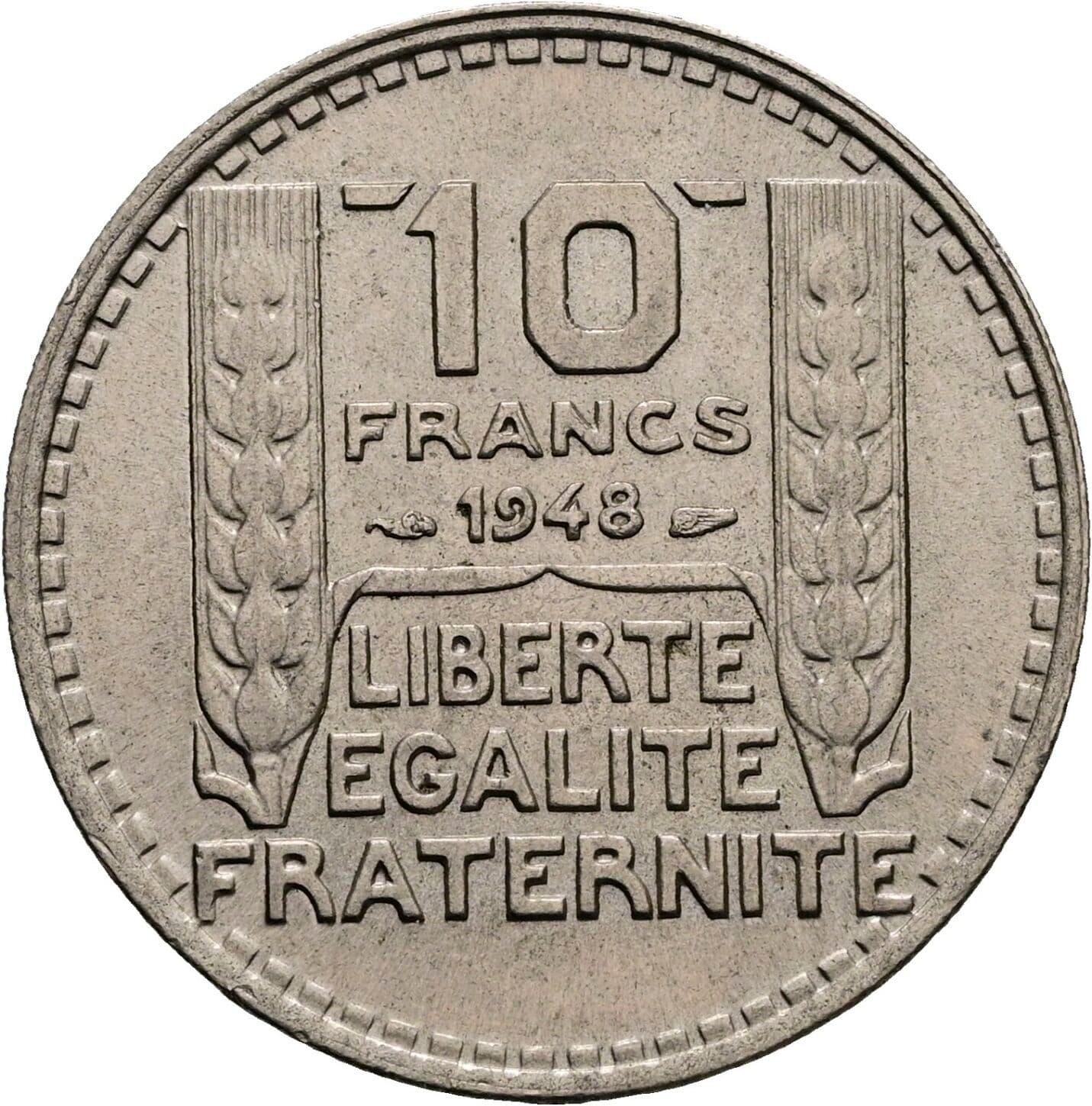 10 Francs 1948 – Vorderseite