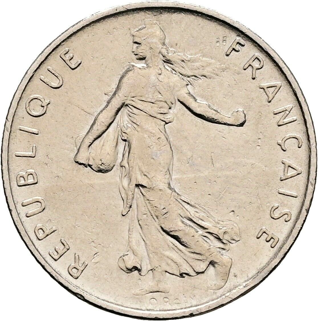 1/2 Franc 1970 – Rückseite