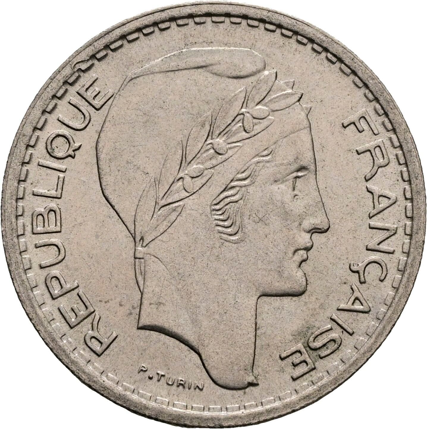 10 Francs 1948 – Rückseite