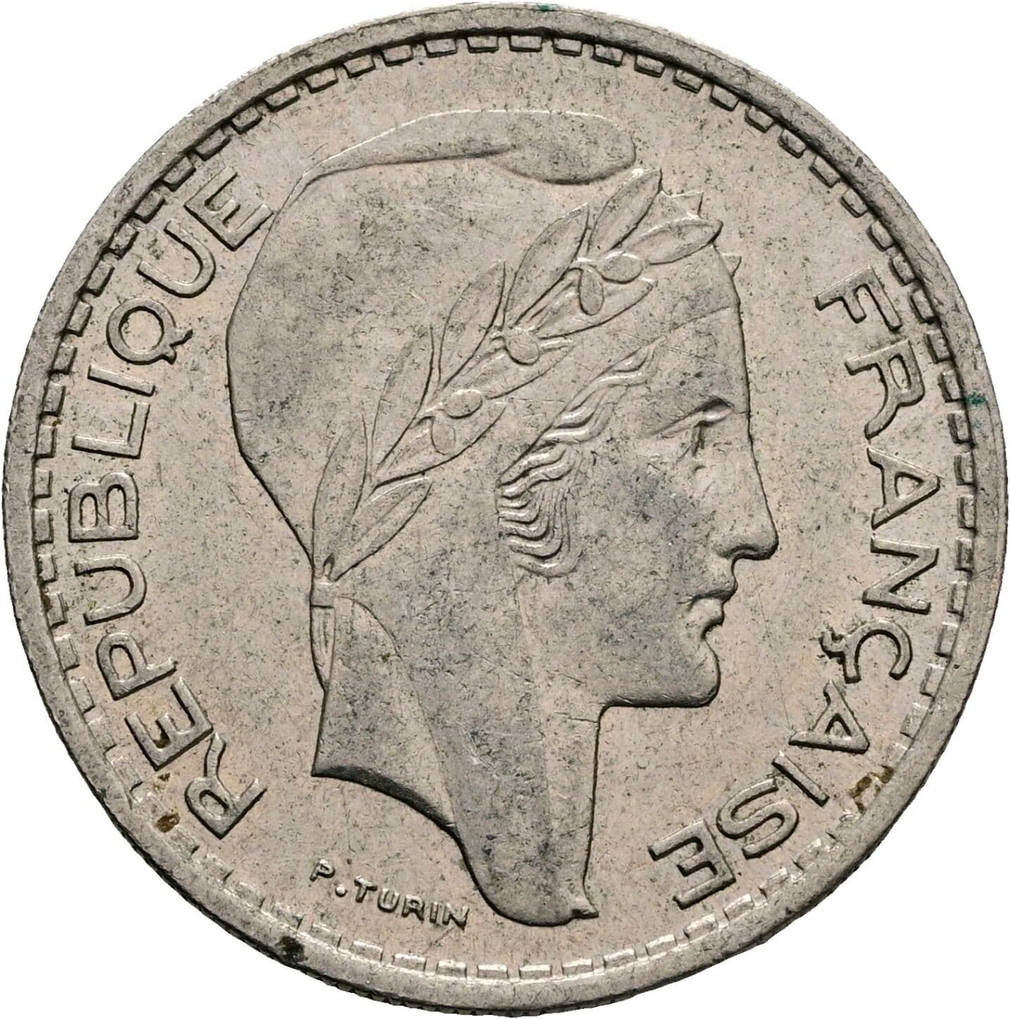 10 Francs 1948 – Rückseite