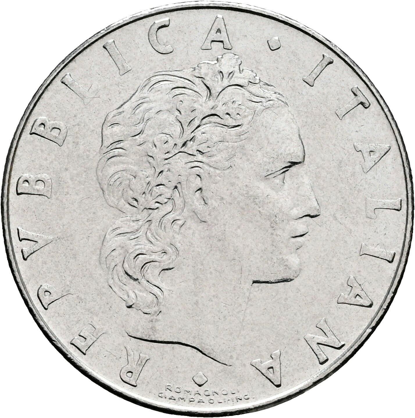 50 Lire 1977 – Vorderseite