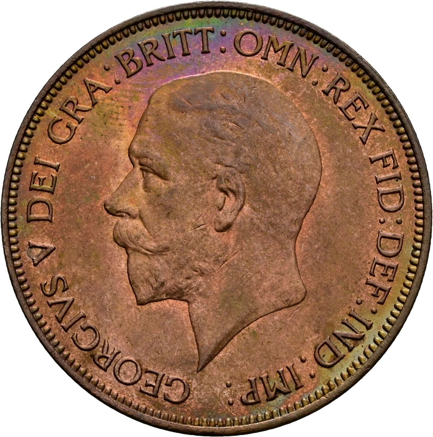 1 Penny George V. 1936 – Vorderseite