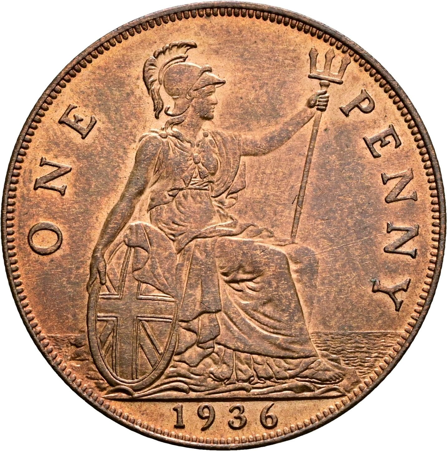 1 Penny George V. 1936 – Rückseite