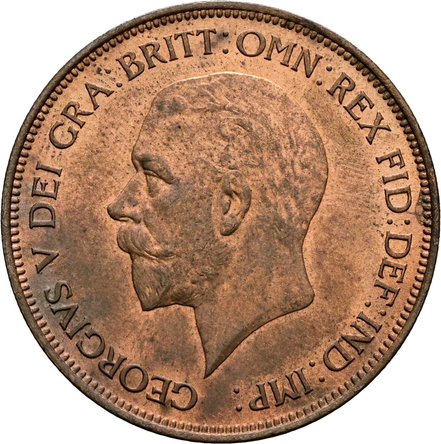 1 Penny George V. 1936 – Vorderseite