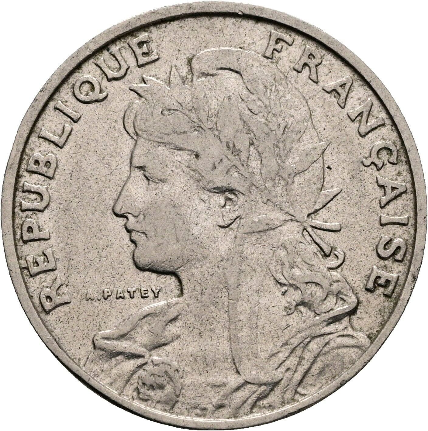 25 Centimes 1903 – Rückseite