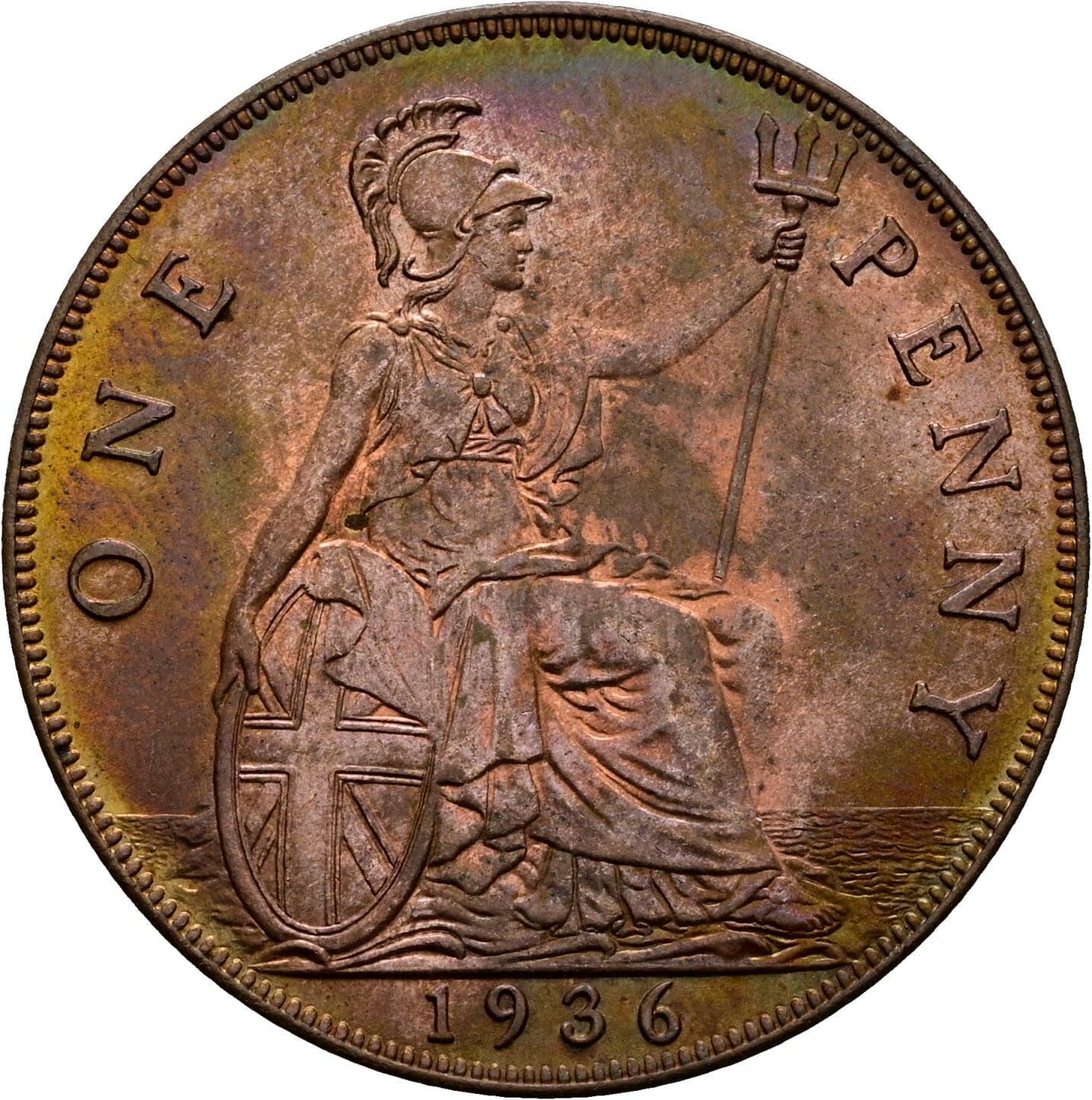 1 Penny George V. 1936 – Rückseite