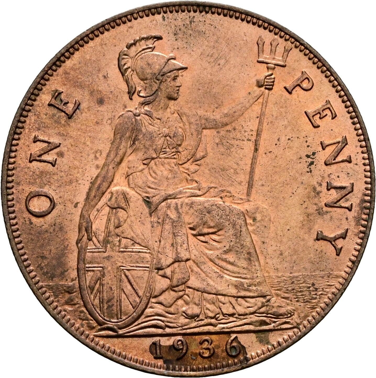 1 Penny George V. 1936 – Rückseite