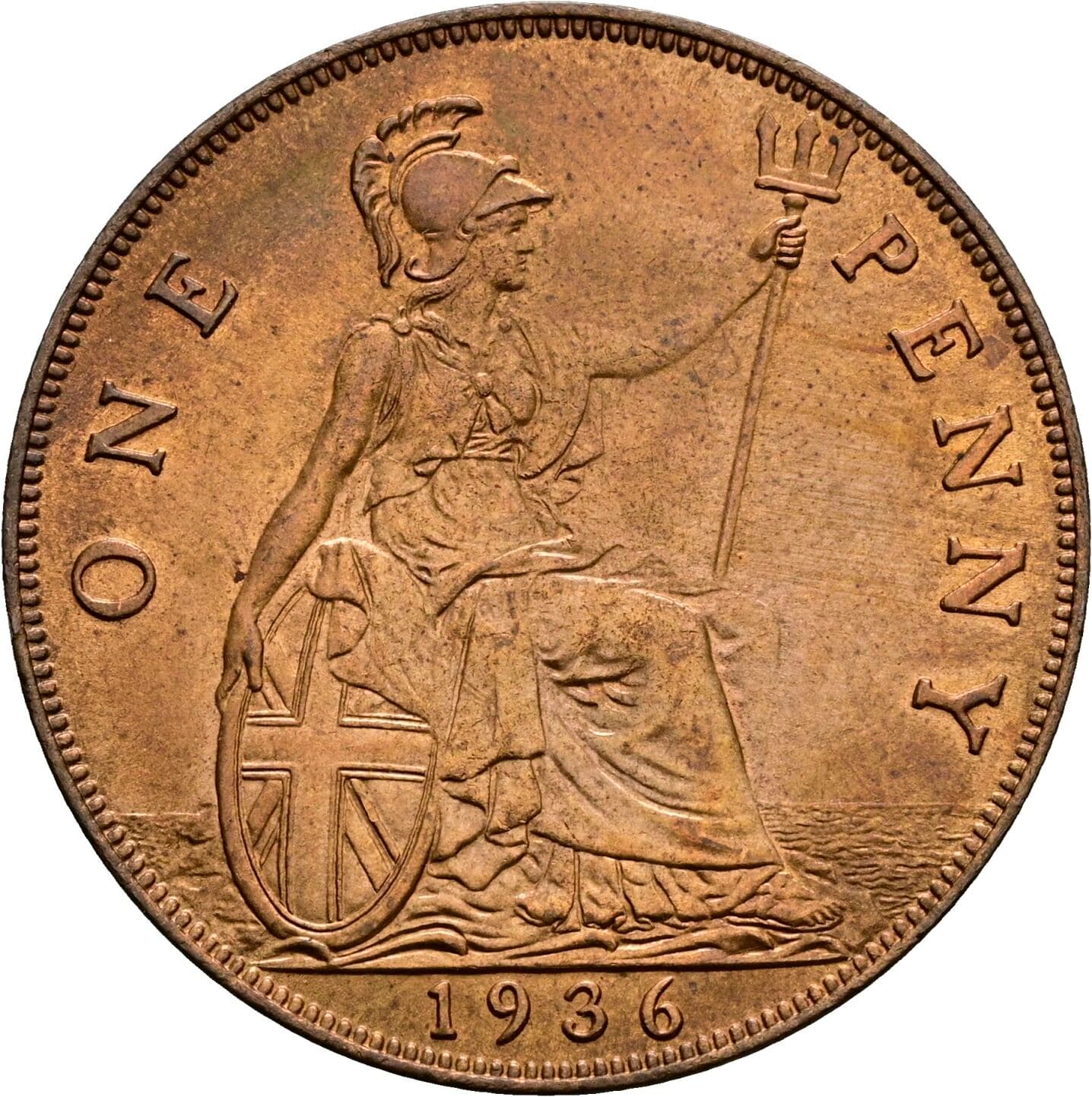 1 Penny George V. 1936 – Rückseite