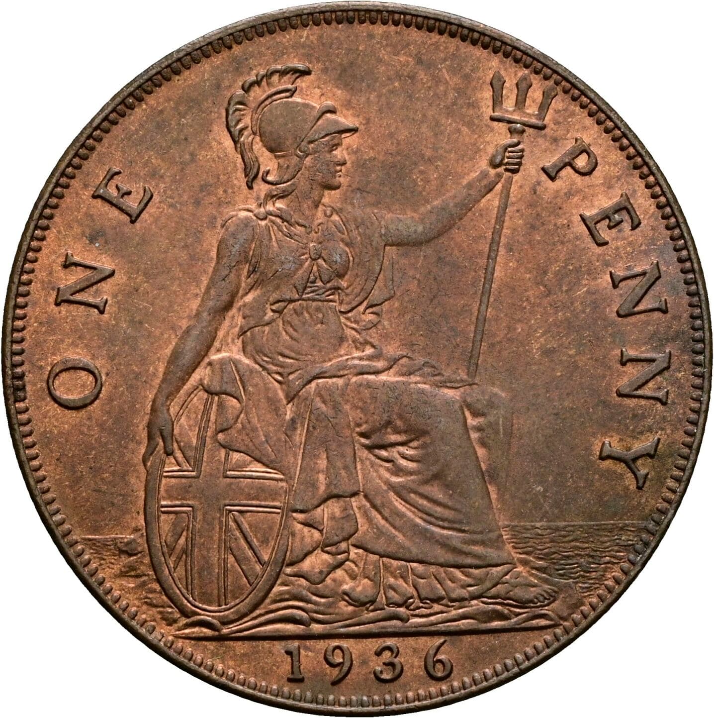 1 Penny George V. 1936 – Rückseite