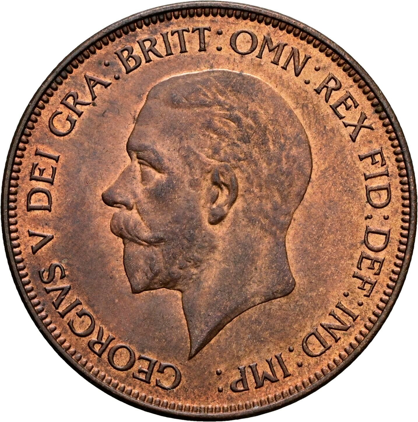 1 Penny George V. 1936 – Vorderseite