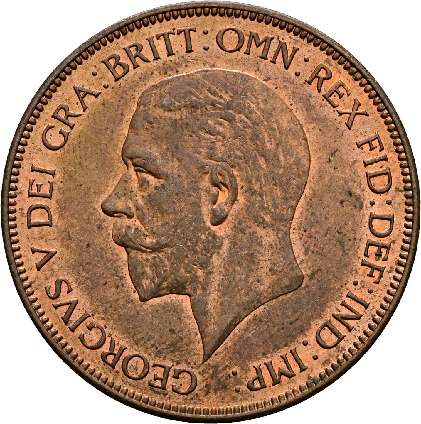 1 Penny George V. 1936 – Vorderseite