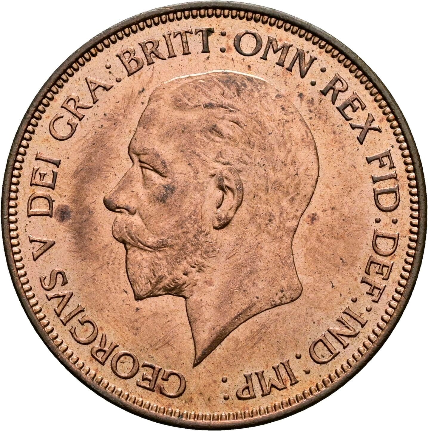 1 Penny George V. 1936 – Vorderseite