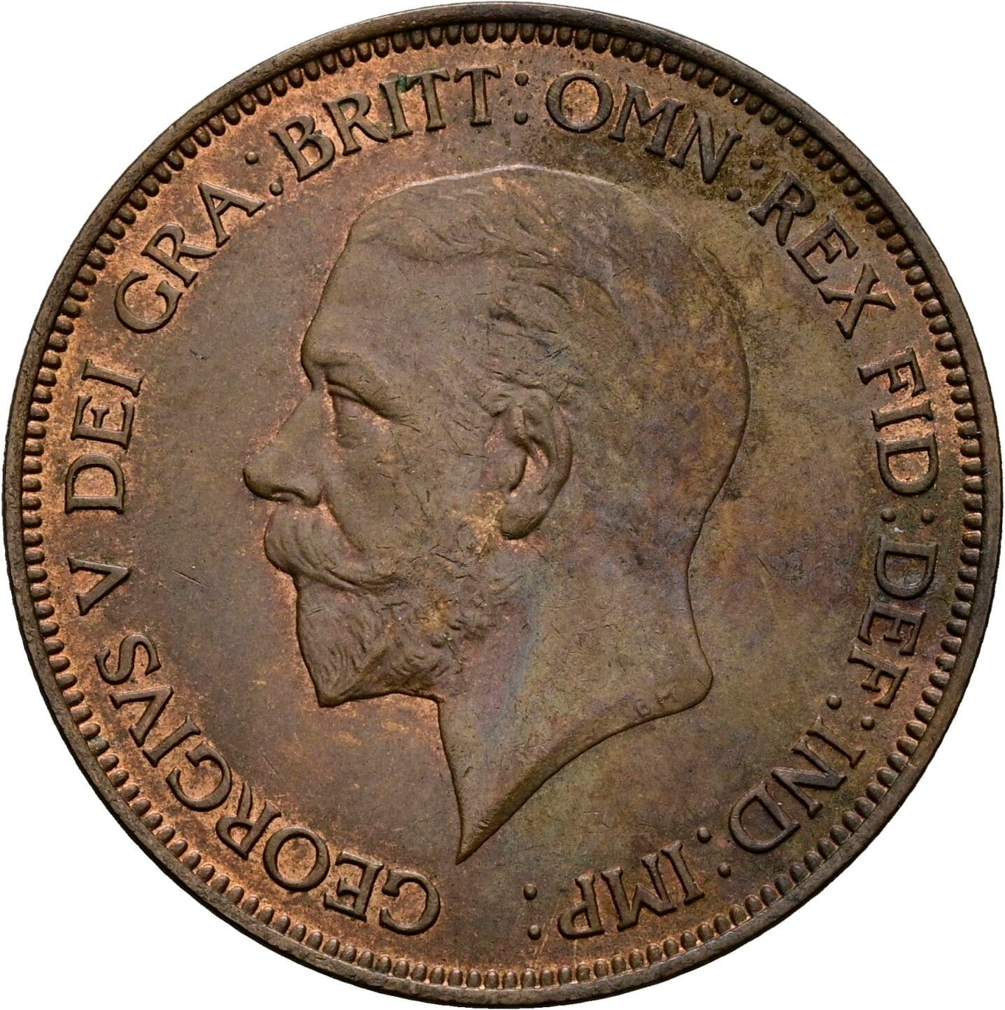 1 Penny George V. 1936 – Vorderseite