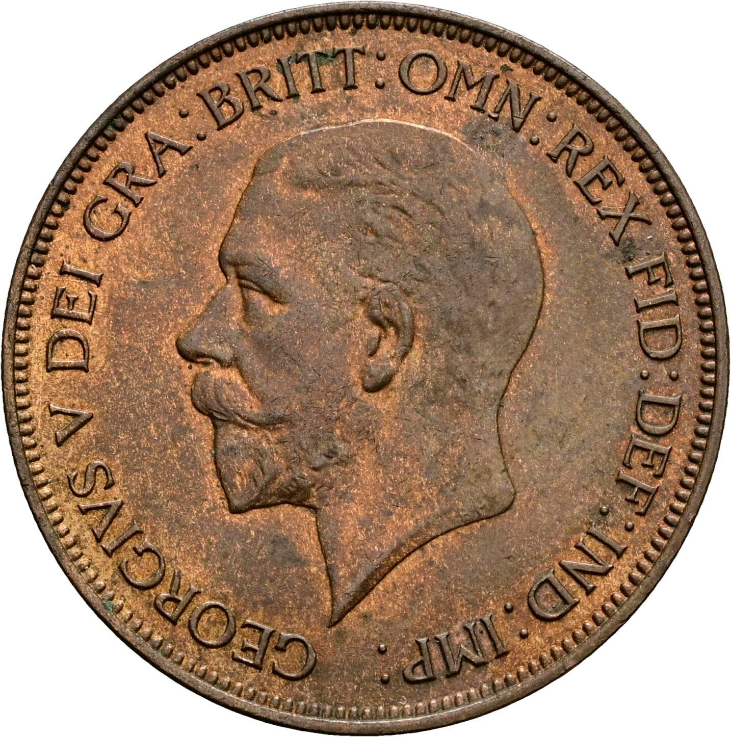 1 Penny George V. 1936 – Vorderseite
