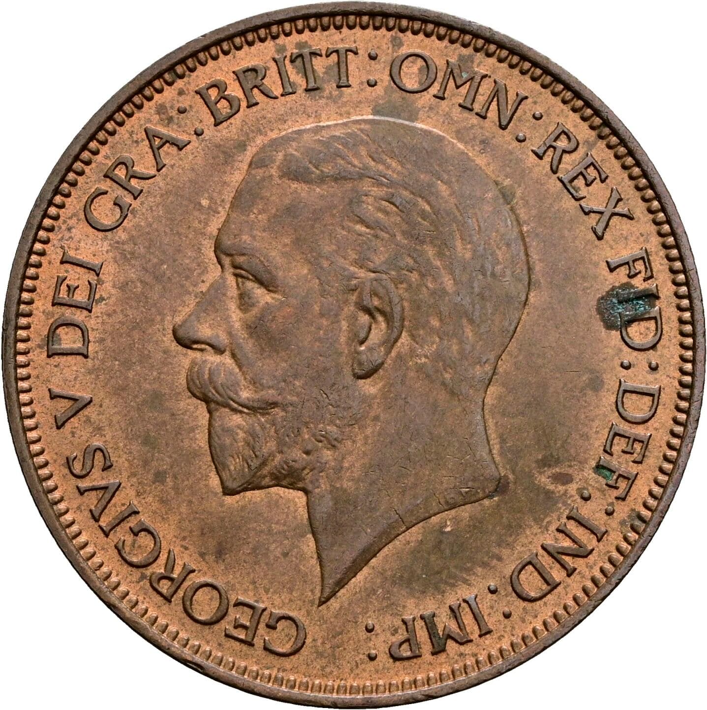 1 Penny George V. 1936 – Vorderseite