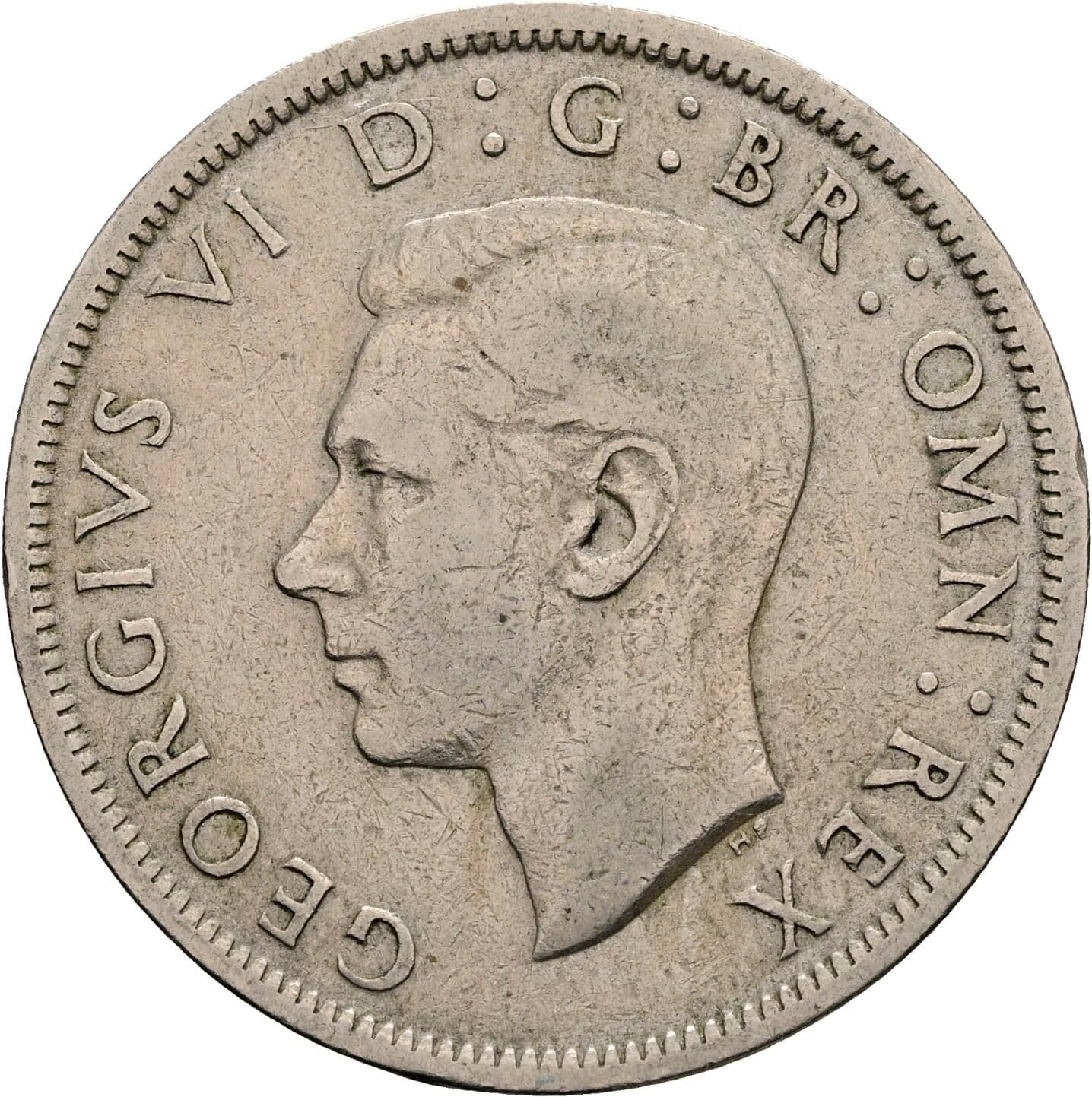 Half Crown George VI. 1936-1952 1949 – Vorderseite