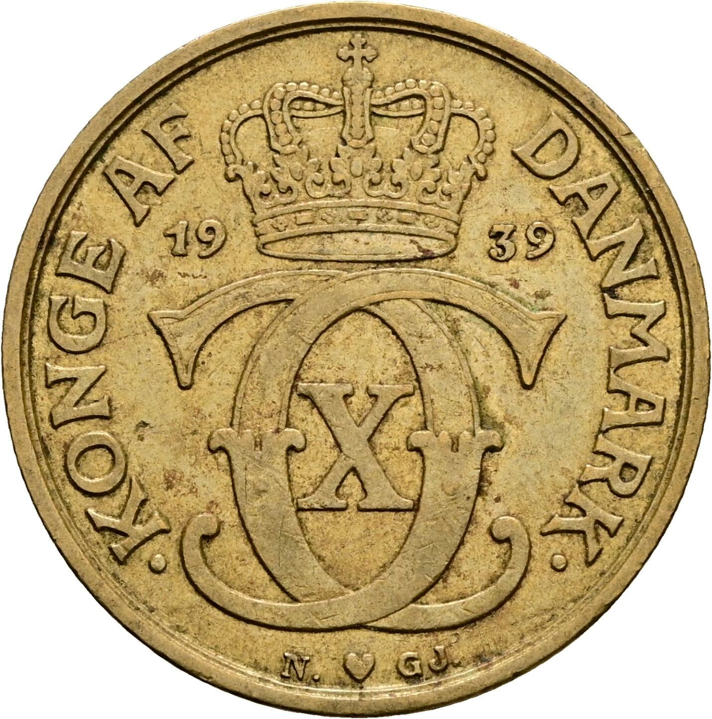 1 Krone 1939 – Vorderseite