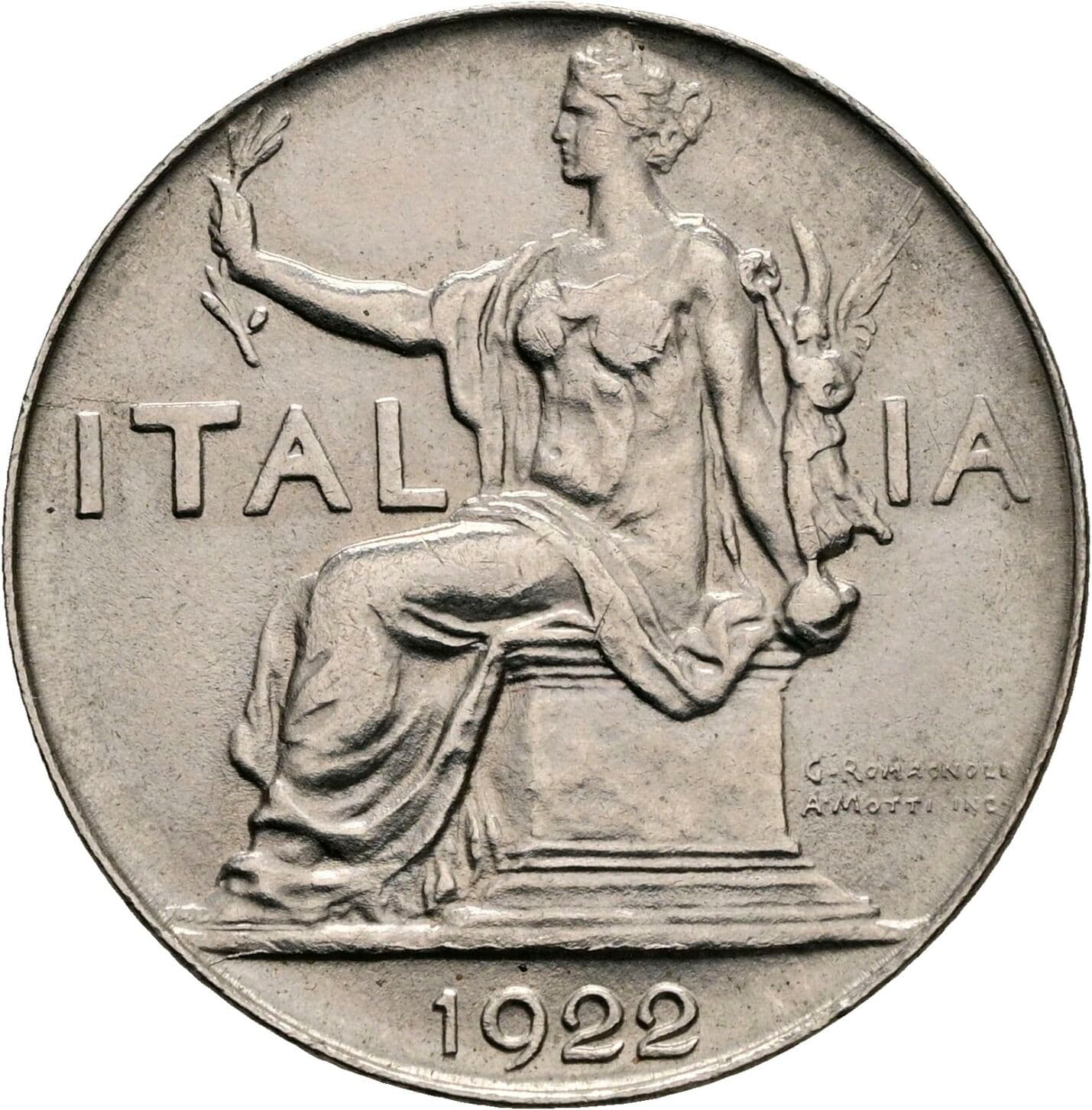 1 Lira 1922 – Vorderseite