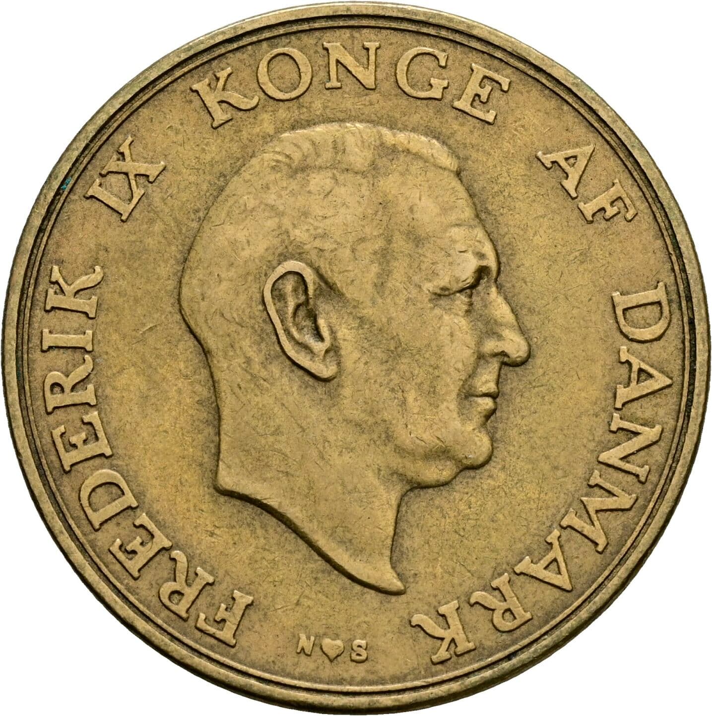 2 Kroner Frederik IX. 19522 – Vorderseite