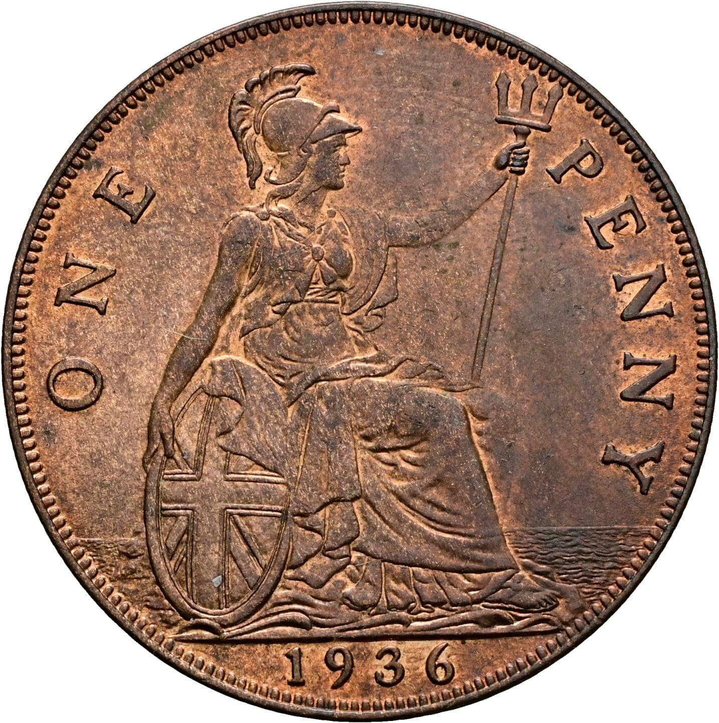 1 Penny George V. 1936 – Rückseite