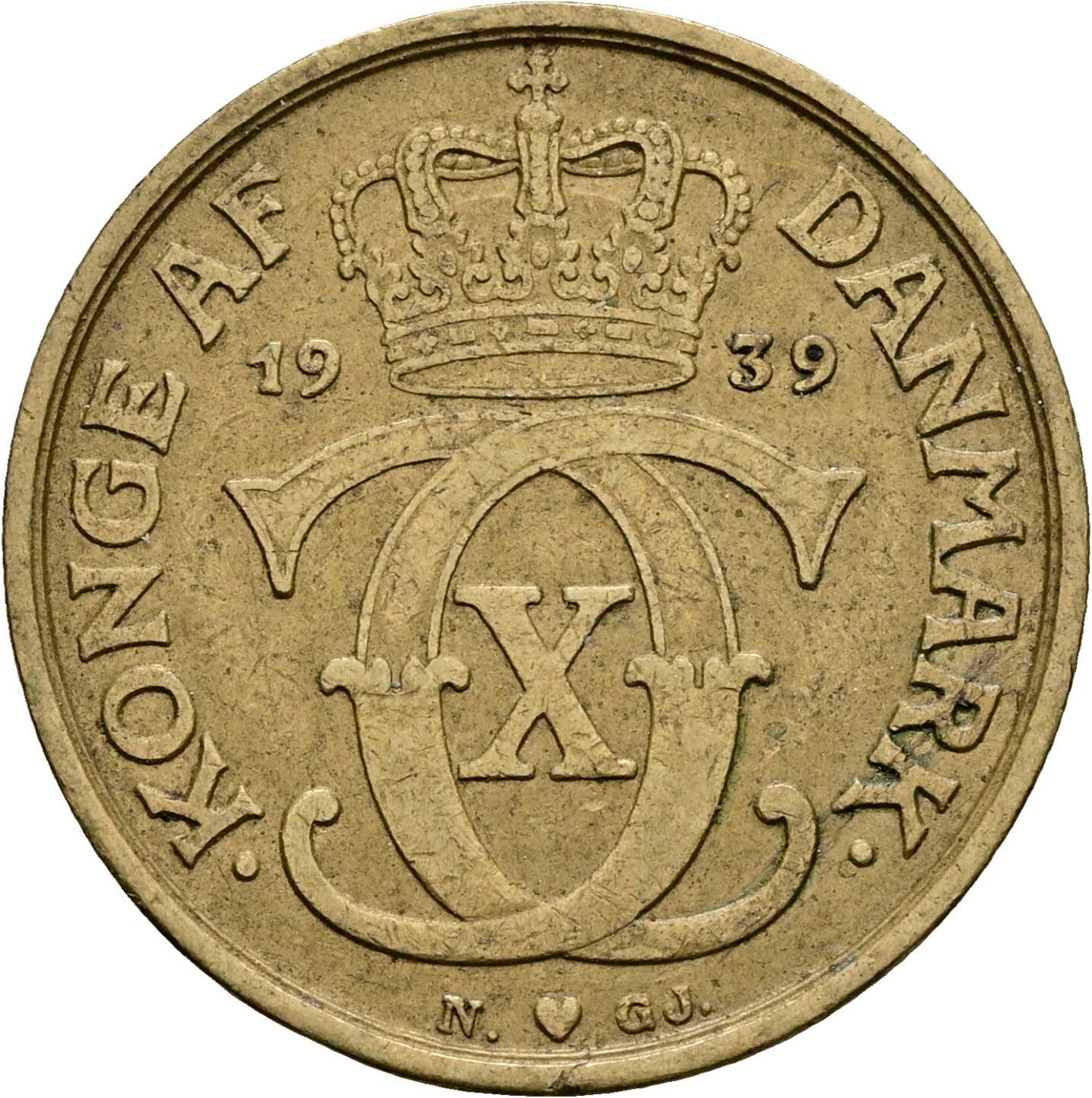 1 Krone 1939 – Rückseite