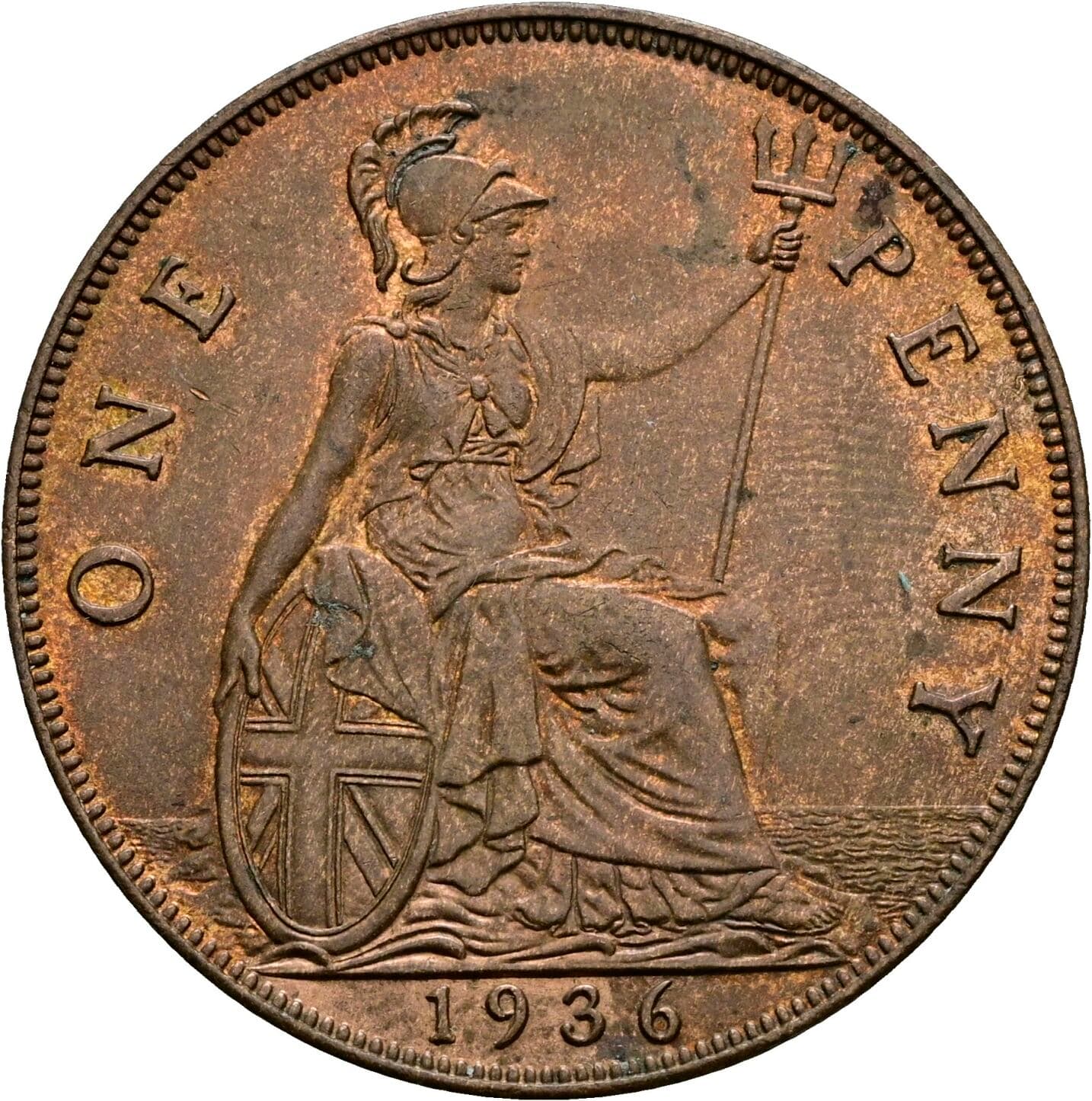 1 Penny George V. 1936 – Rückseite