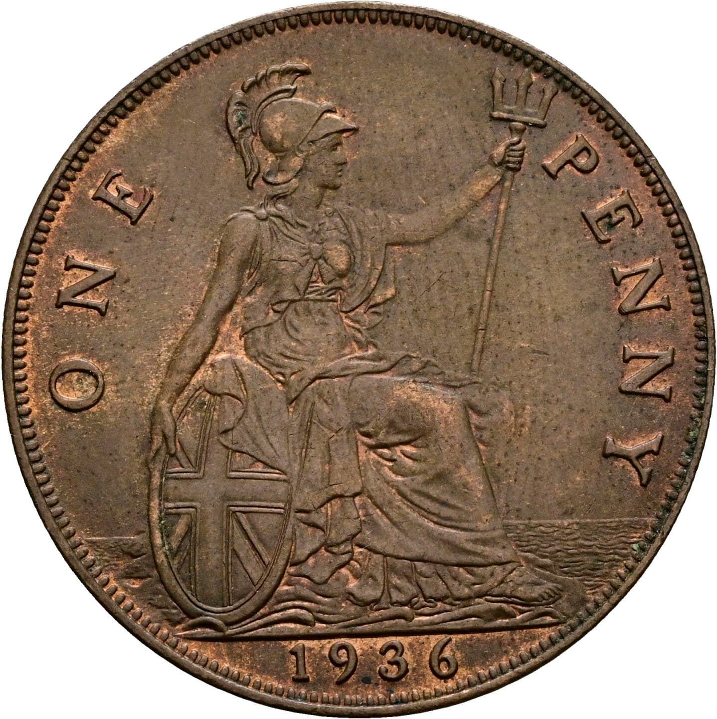 1 Penny George V. 1936 – Rückseite