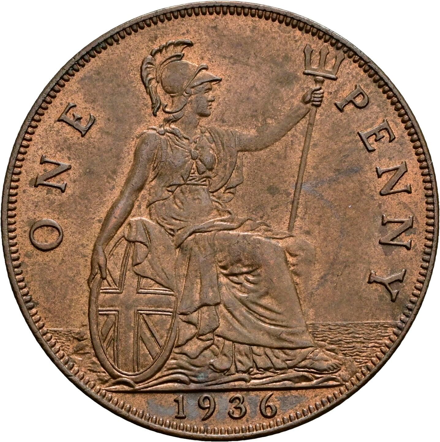 1 Penny George V. 1936 – Rückseite