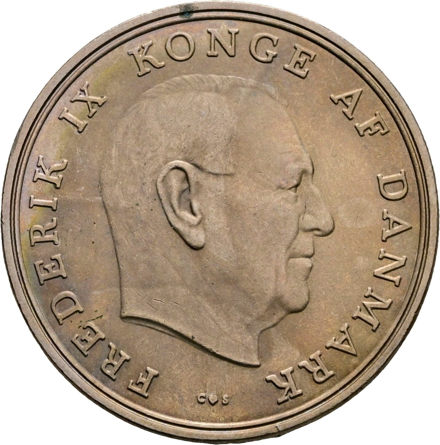 5 Kroner Frederick IX (1947 - 1972) 1969 – Vorderseite
