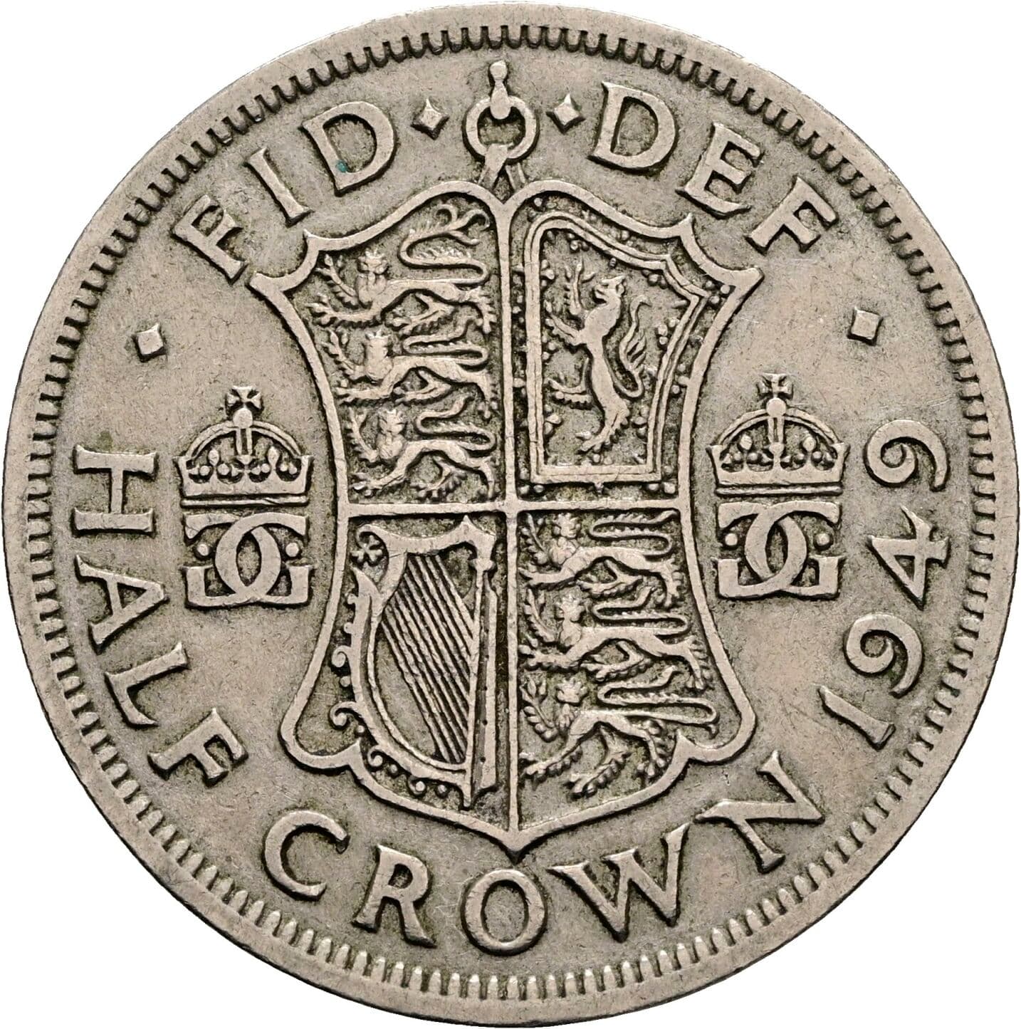 Half Crown George VI. 1936-1952 1949 – Rückseite
