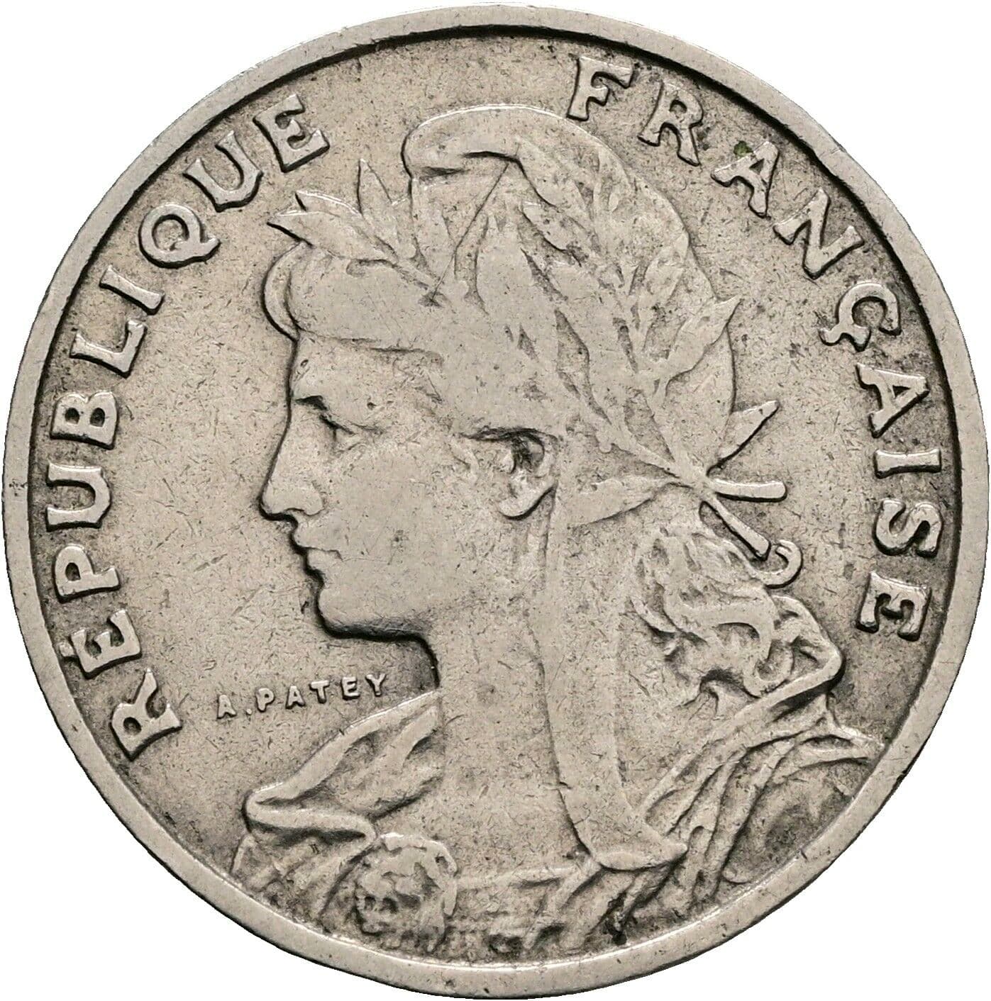 25 Centimes 1903 – Rückseite
