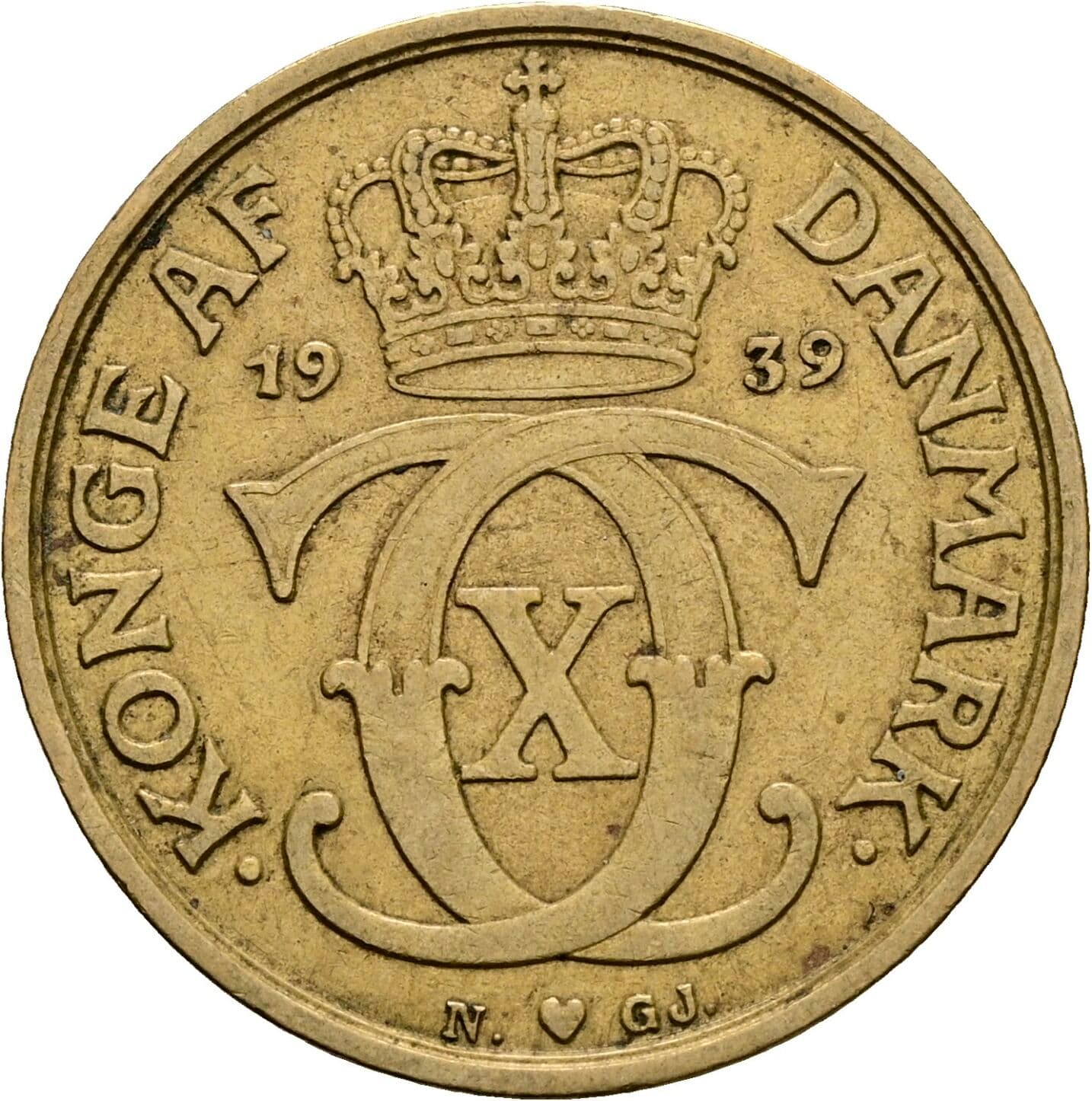 1 Krone 1939 – Rückseite