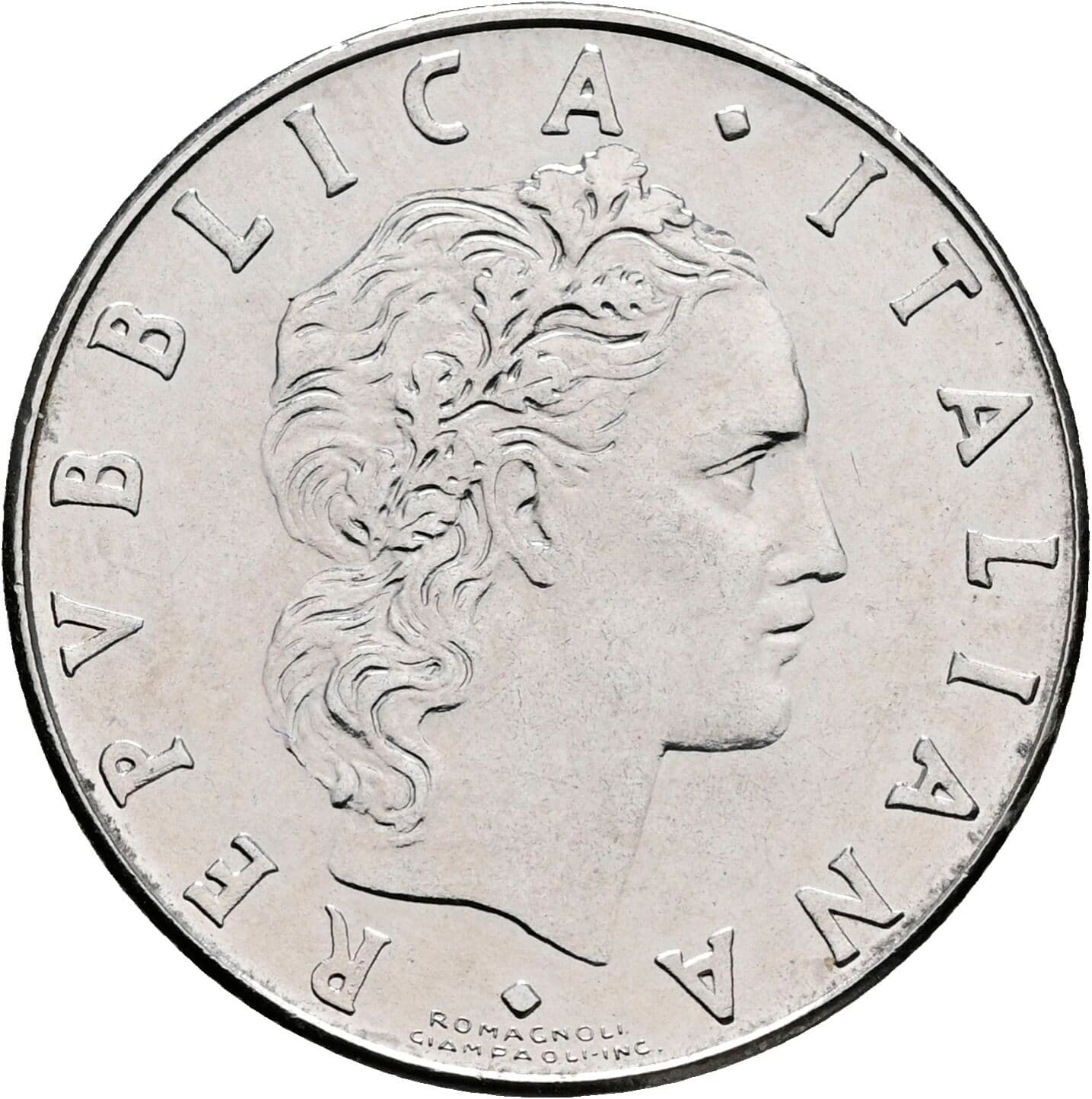 50 Lire 1985 – Vorderseite