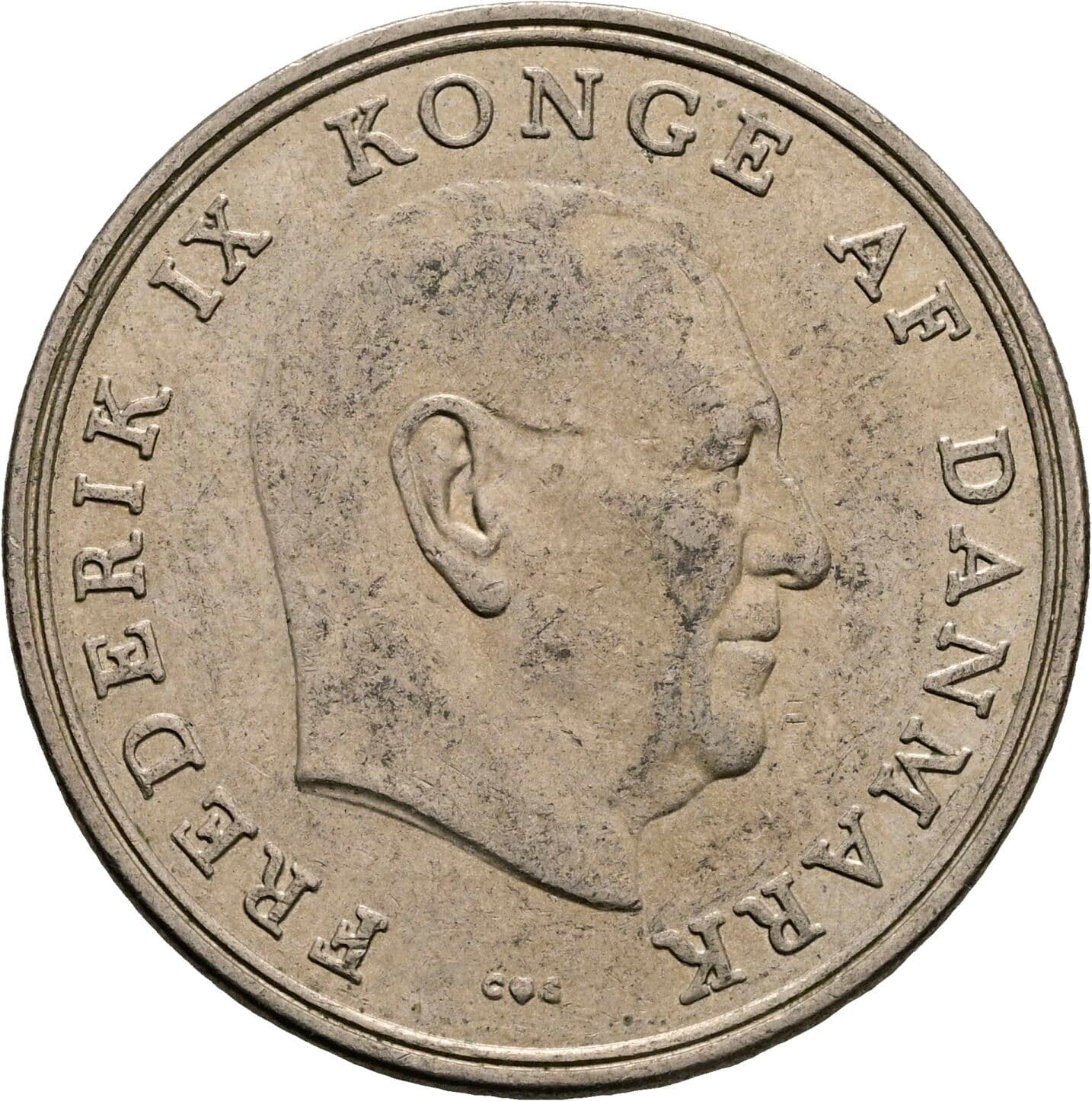 5 Kroner Frederick IX (1947 - 1972) 1966 – Vorderseite