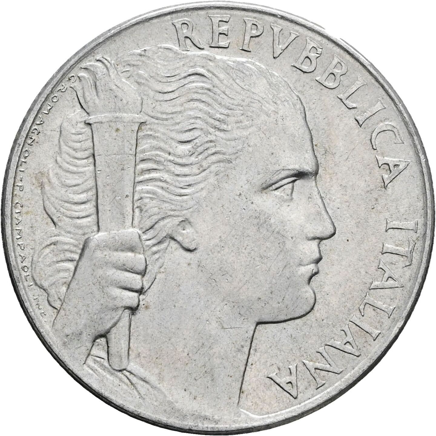5 Lire 1949 – Vorderseite