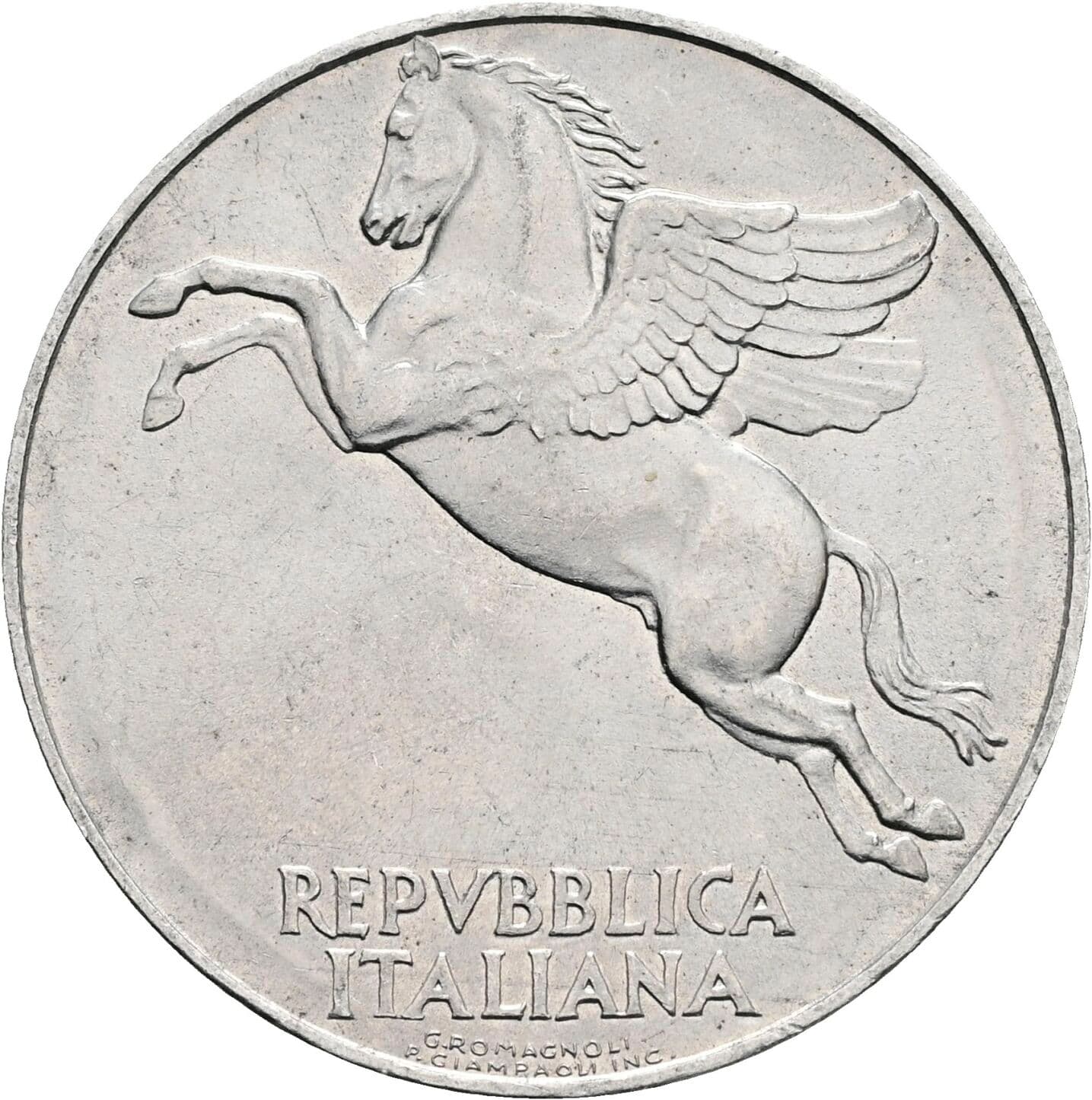 10 Lire 1949 – Vorderseite
