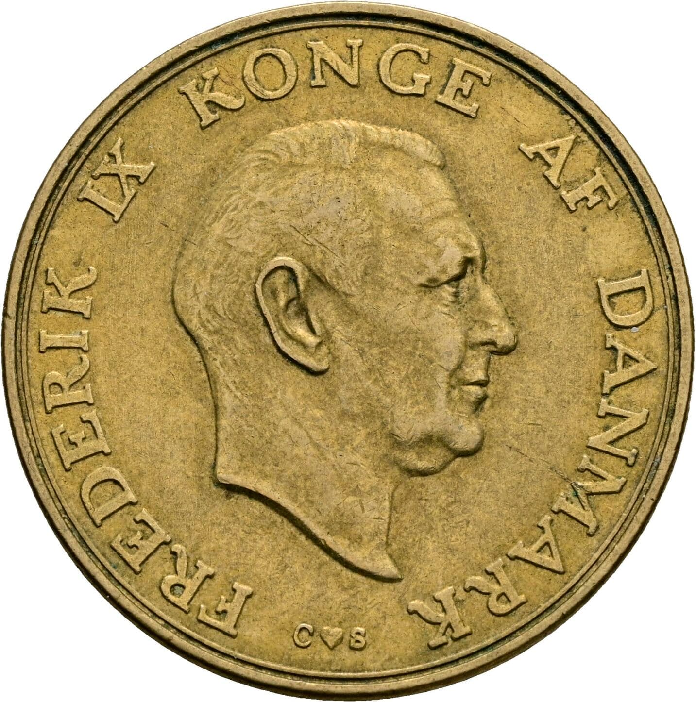 2 Kroner Frederik IX. 1956 – Vorderseite